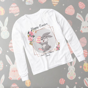 Personalisierter grauer Osterhase