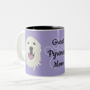 Personalisierter Great Pyrenees Vater/Mutter  Zweifarbige Tasse