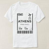 Personalisierter griechischer Boarding Pass