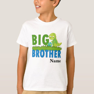 Personalisierter großer Bruder Dinosaurier T - Shi T-Shirt