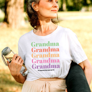 Personalisierter Großkids-Muttertag T-Shirt