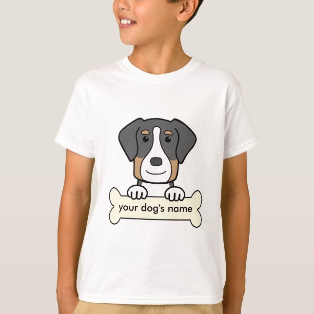 Personalisierter Großschweizer Hund T-Shirt (Vorderseite)