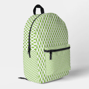Personalisierter grüner botanischer Muster-Rucksac Bedruckter Rucksack