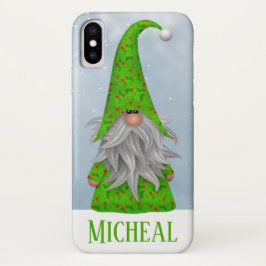 Personalisierter Grüner Holiday Gnome Case-Mate iPhone Hülle