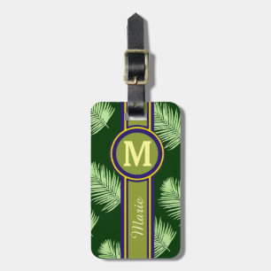 personalisierter grüner Reiseartikel Gepäckanhänger