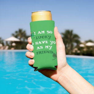 Personalisierter grüner St. Patrick's Day Cooler Selters Dosenkühler
