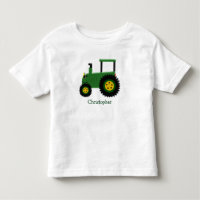 Personalisierter grüner Traktor