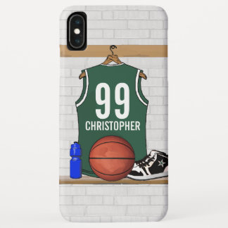 Personalisierter grüner und weißer Basketball Case-Mate iPhone Hülle