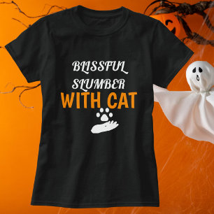 Personalisierter Gummi mit KatzenHalloween T-Shirt