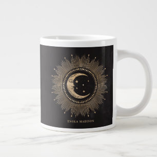 Personalisierter Halbmondmann auf dem Mond Jumbo-Tasse