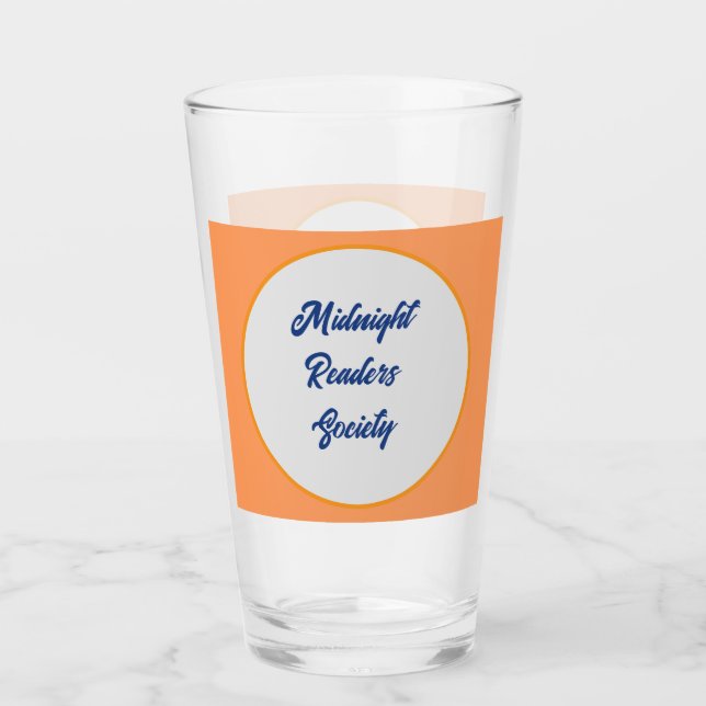 Personalisierter Halloween-Buchclub  Glas (Vorderseite)