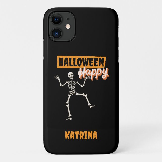 Personalisierter Halloween-Happy-Fall Case-Mate iPhone Hülle (Rückseite)