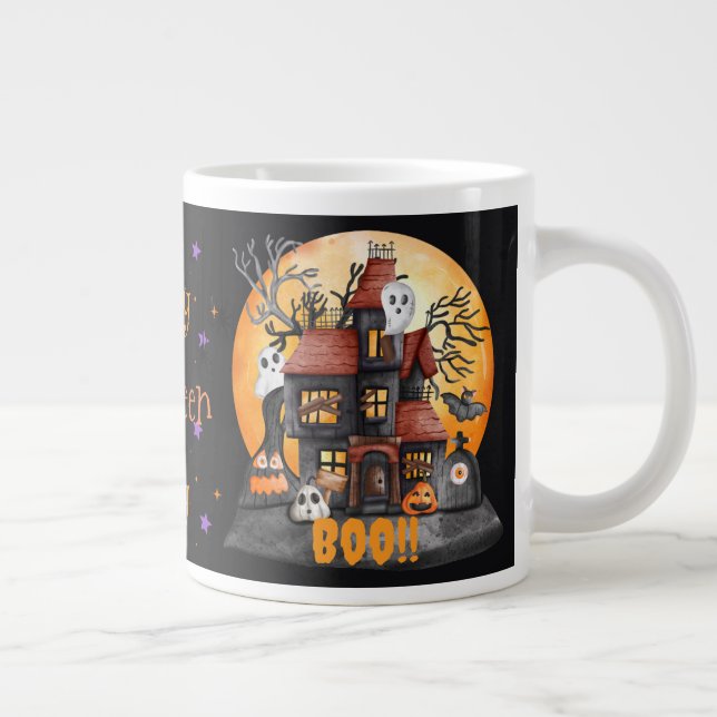 Personalisierter Halloween-Kaffeebecher Jumbo-Tasse (Rechts)