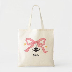 Personalisierter Halloween-Spinne-Schleifen-Traget Tragetasche