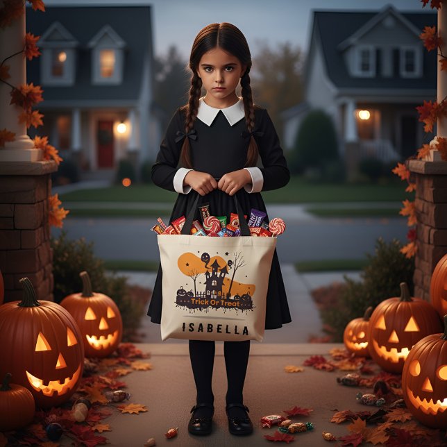 Personalisierter Halloween-Trick oder Treat-Bag |  Tragetasche (Von Creator hochgeladen)