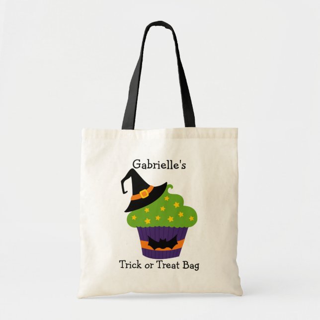 Personalisierter Halloween-Trick oder Treatbeutel Tragetasche (Vorne)