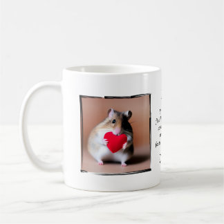 Personalisierter Hamster mit Namen Valentine Desig Kaffeetasse