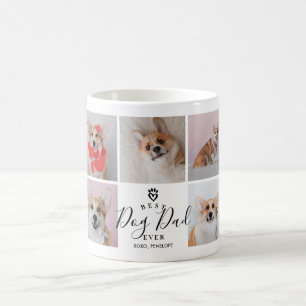 Personalisierter handgeschriebener Best Dog Vater  Kaffeetasse