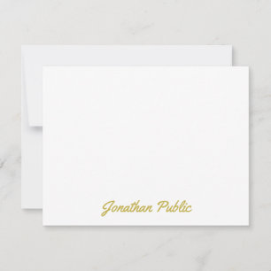 Personalisierter handgeschriebener Text für die Go Mitteilungskarte