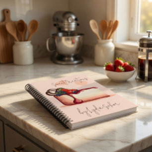 Personalisierter handGezeichnet Kuchen Notizbuch