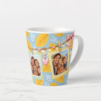 Personalisierter hängender Foto-bunter Familienkaf Milchtasse