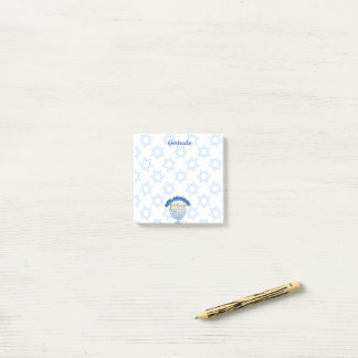 Personalisierter Hanukkah-Star von David Menorah Post-it Klebezettel