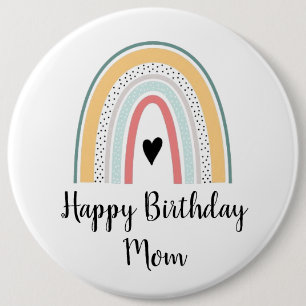 Personalisierter Happy Birthday Badge - Regenbogen Button