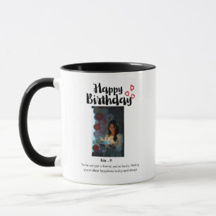 Personalisierter Happy Birthday Foto-Mug Tasse