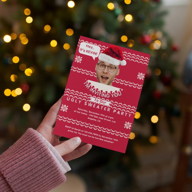 Personalisierter hässlicher Weihnachtspullover-Fei Einladung (Von Creator hochgeladen)