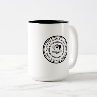 Personalisierter hauseigener Logo-Rahmen individue Zweifarbige Tasse