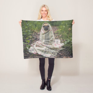 Personalisierter Haustier-Foto-Fleece-freier Raum Fleecedecke