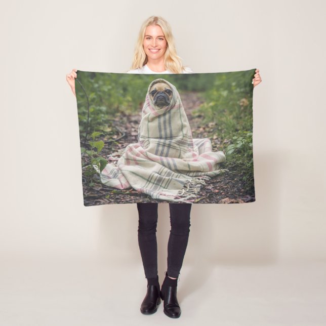 Personalisierter Haustier-Foto-Fleece-freier Raum Fleecedecke (Beispiel)