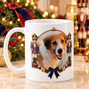 Personalisierter Haustier-Foto-Nussknacker-Weihnac Kaffeetasse