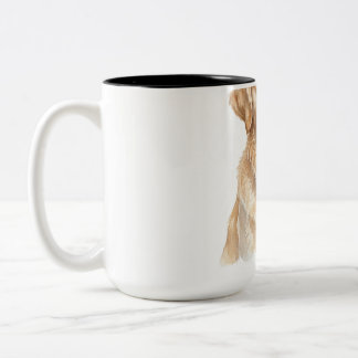 Personalisierter Haustier-Gedenkbecher, Golden Ret Zweifarbige Tasse