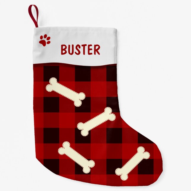 Personalisierter Haustier Hund Weihnachten Strumpf Kleiner Weihnachtsstrumpf (Vorderseite)