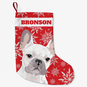 Personalisierter Haustier   White French Bulldog G Kleiner Weihnachtsstrumpf