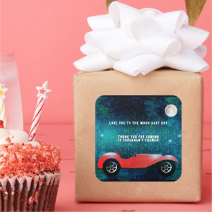 Personalisierter Heart Sticker für klassische Auto