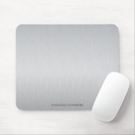 Personalisierter hellgrauer Hintergrund Mousepad