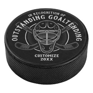 Personalisierter herausragender Goaltender Eishockey Puck