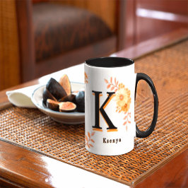 Personalisierter Herbst-Blumenbecher - Benutzerdef Tasse