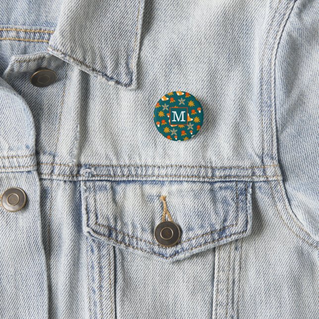 Personalisierter Herbst-Button Button (Beispiel)