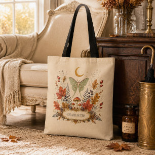 Personalisierter Herbst-Lunafalter-Hexen-Botanik-T
