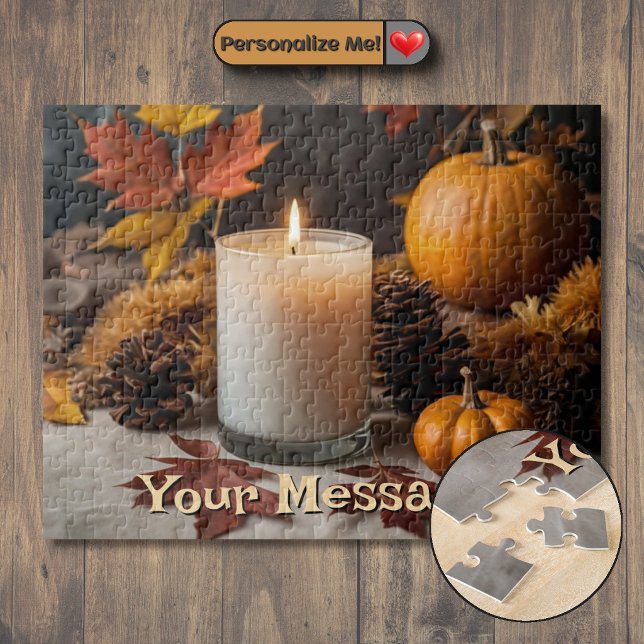 Personalisierter Herbst Puzzle (Customizable Autumn-Themed Jigsaw Puzzle)