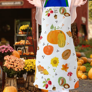 Personalisierter Herbst Schürze
