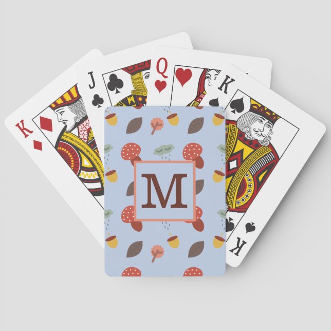 Personalisierter Herbst Spielkarten (Rückseite)