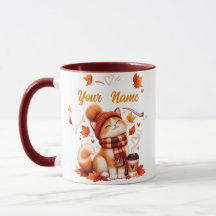 Personalisierter Herbstkatzenbecher | Benutzerdefi