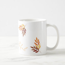 Personalisierter Herbstunterschied Kaffeetasse