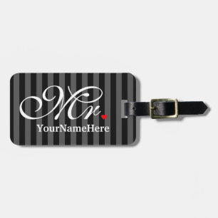Personalisierter Herr Husband Groom His Hers Weds Gepäckanhänger