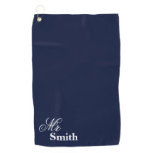Personalisierter Herr Name Navy White Smith