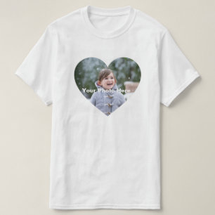 Personalisierter Herz-Kreislauf-Foto-T - Shirt